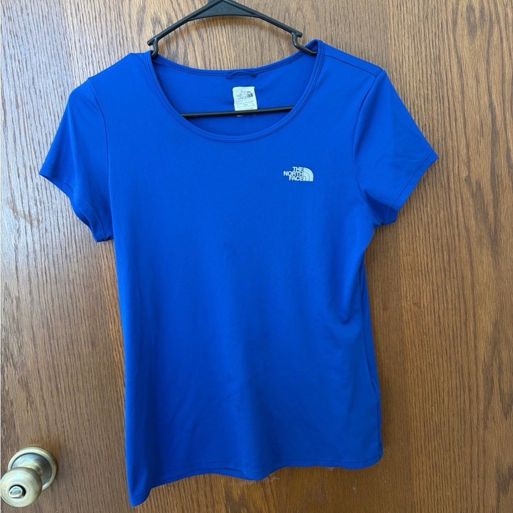 The North Face Women's Vibrant Blue Short Sleeve Tee